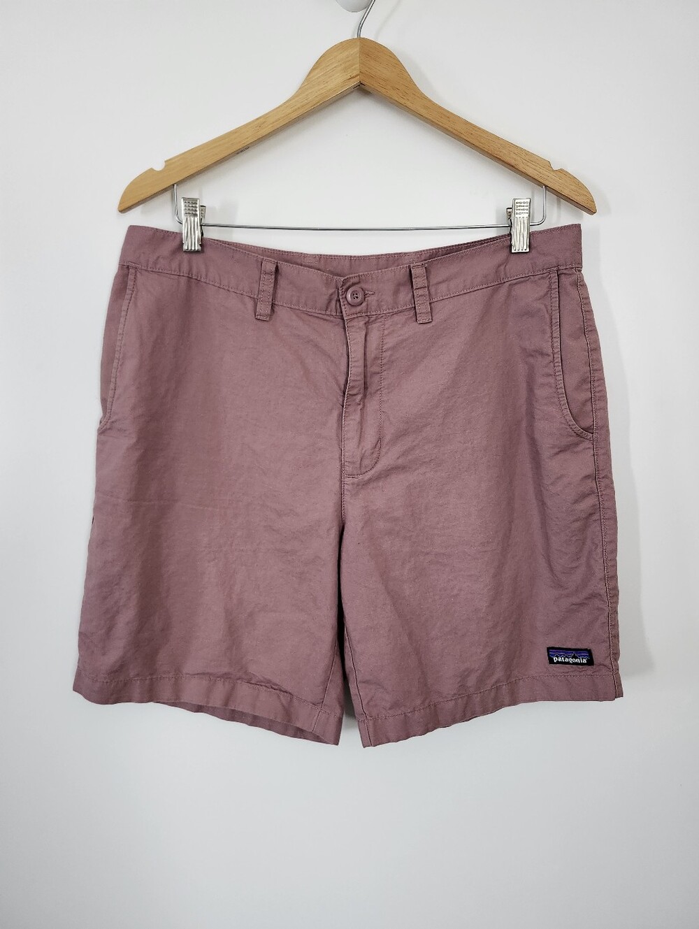PATAGONIA Men's Size 34 Shorts Organic Cotton Dusty Rose | Minimalist Casual